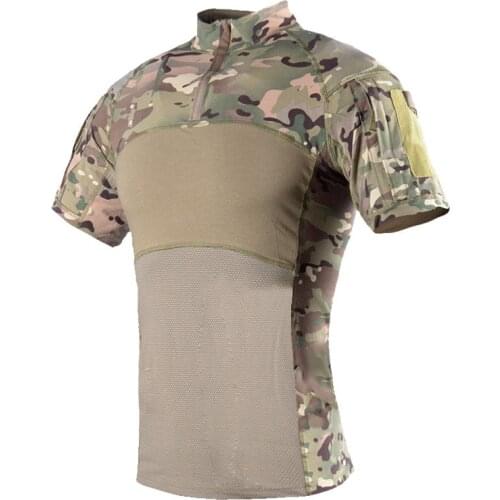 Free Shipping New Joining Together Military Camouflage Quick Dry Skin Mesh T-shirt For Men Women Outdoor Short-Sleeved