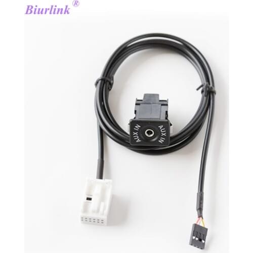 Biurlink DIY 12Pin Plug to 3.5MM Jack Aux Cable Audio KIT Adapter for Mercedes Comand APS NTG CD20 30 50