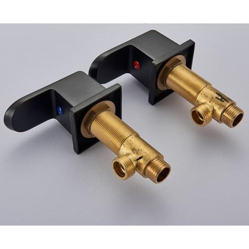 Black Bronze Brass Switch Valve For Basin Faucet Shower Mixer Bathtub Set Control Valve