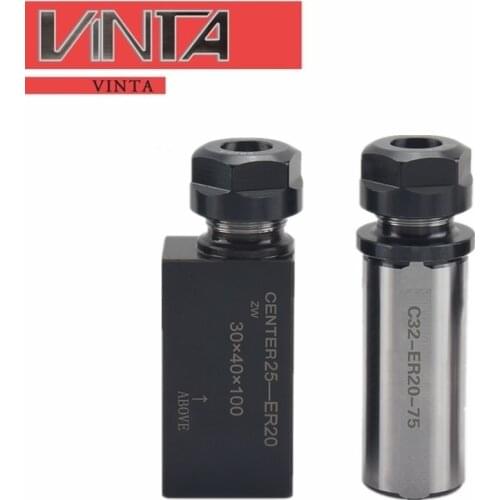 ER20 Collet Chuck Motor Shaft Extension Rod Spindle Lathe Tools Milling Boring C25 C32 S35 S40 C20 ER Clamp Straight Shank tools