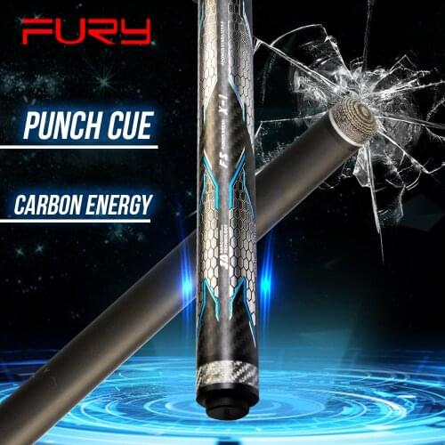 FURY FS-CPX-N/P Tecnologia Break Cue Billiard Punch Cue Hell Fire Tip 13mm Tip Carbon Fiber Shaft Billar Handmade for Athlete