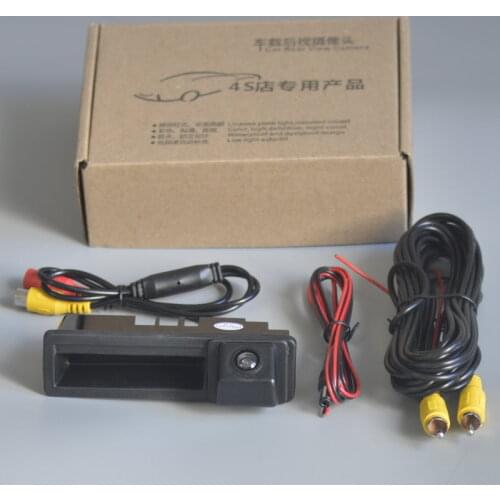 Auto Trunk Handle Rear view Camera For Audi A3 S3 RS3 8P 2003~2013 A4 S4 RS4 B6 B7 2003~2008 Reverse Camera HD CCD Night Vision