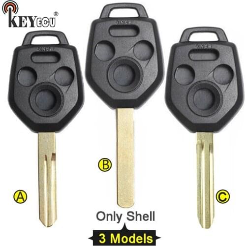 KEYECU For Subaru Forester Legacy Impreza STI WRX Crosstrek Tribeca Outback Replacement 3+1 4 Button Remote Key Shell Case Fob