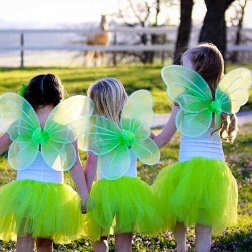 Butterfly Fairy Angel Wings For Girls boys Kids Garden Parties Birthday Childrens Day new year Favor Halloween cosplay Costumes