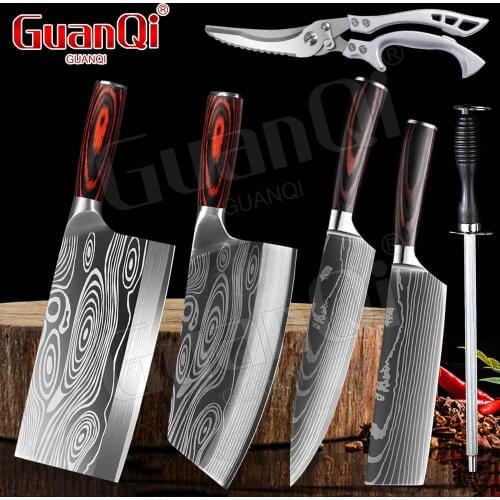Kitchen Knives Razor Sharp Slicing Meat Chopping Knife Butcher Knife 5Cr15 Stainless Steel Cleaver Traditional Cooking Knives