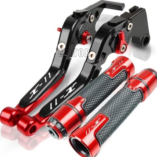 Motorbike X-11 Handbrake Motorcycle Accessories Folding Extendable Brake Clutch Levers For Honda X-11 X11 1999 2000 2001 2002