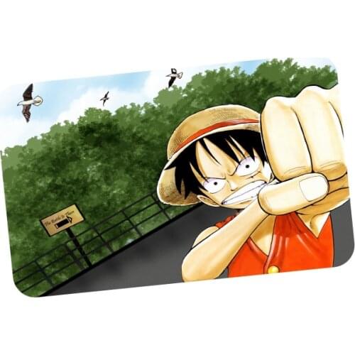 Cartoon One Piece Luffy Anime Print Modern Home Doormat Insole Kitchen Carpet Indoor Outdoor Welcome Bathroom Non-slip Floor Mat