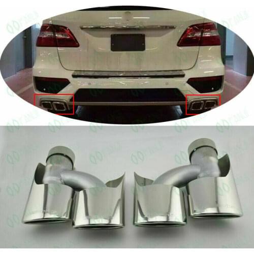 Fit For Mercedes Benz AMG W164 ML63 ML350 ML400/500 High quality Exhaust Muffler Pipes Tips