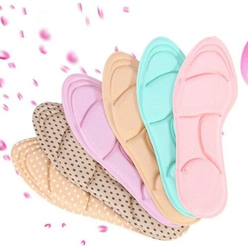 5D Shoe Orthopedic Pads Flock Memory Foam Orthotic Insole Arch Support Orthopedic Insoles For Shoes Flat Foot Feet Care Sole