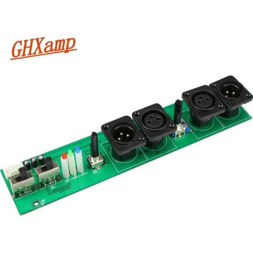 Ghxamp Subwoofer Bass Amplifier Preamplifier Board with adjustable frequency Adjustable Phase DC +-12V Overload Indication 1pc