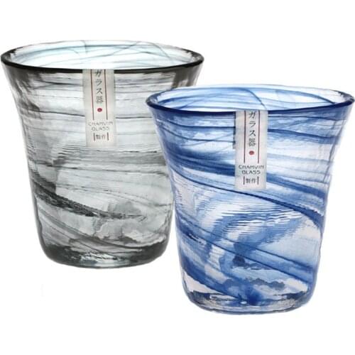 Glass Coffee Beer Mug Handmade Water Cups Japanese Style Transparent Art Design Mug Couple Gift Taza Personalizada Eco Friendly