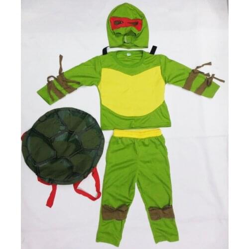Three styles 3-7 years Cosplay Party boy role play clothing kid leo/Baby Halloween Costume (Turtle shell can be activity)