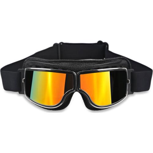 Classic Retro Motorcycle Goggles Glasses Vintage Moto Goggles For Helmet UV Protection