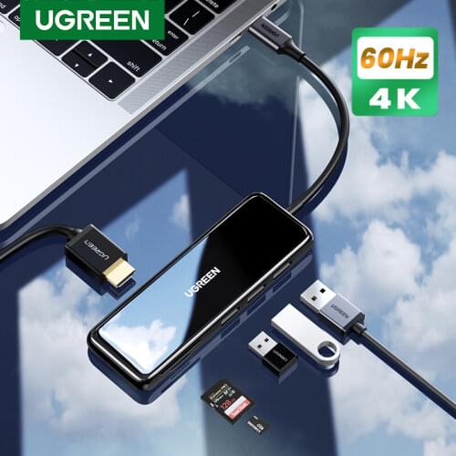 Ugreen 4K 60Hz USB C HUB Type C to Multi USB 3.0 HUB HDMI Adapter for MacBook iPad Pro 2020 USB-C 3.1 Splitter Port Type C HUB