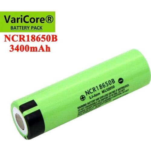 1pcs 2021 100% New Original NCR18650B 18650 3400 mAh Li-ion Rechargeable battery For Flashlight batteries