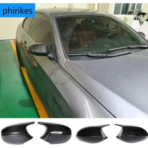 2xMirror Cover E90 Car Side Door Rearview Side Mirror Cover Cap For BMW E90 E91 2005-2007 E92 E93 2006-2009 M3 Style E80 E81 E87