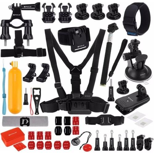 53 in 1 Accessory Total Ultimate Combo Kit for GoPro HERO7/6 /5 /5 Session /4 Session /4 /3+ /3 /2 /1 Xiaoyi Other Action Cam