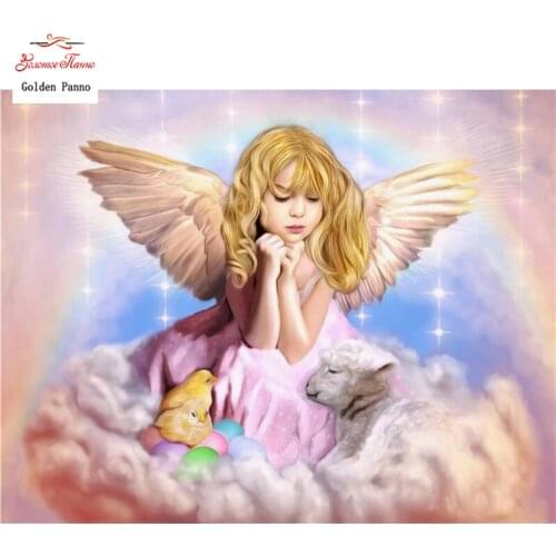 Diamond Painting Full Square 5D Diy Daimond Embroidery Diamant Mosaic Sale Displasy Broderie Diamant Little angel girl 02