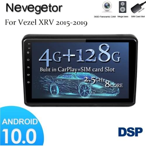 Android 10.0 For For Honda XRV 2015 16 17 18 19 Car Radio Multimedia Video Player GPS Navigation NO DVD 2 Din DSP IPS