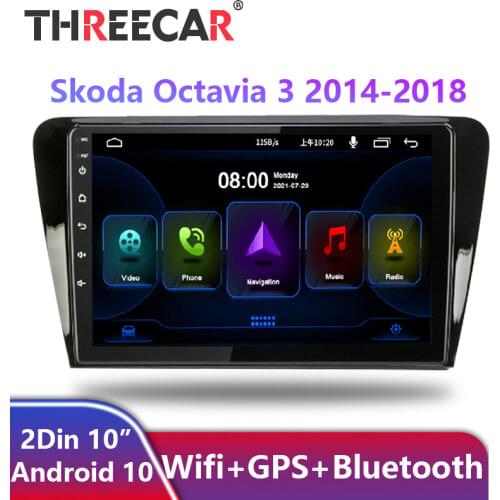10.1" 2din Android 10.0 Car Radio Multimedia Player Navigation GPS For Volkswagen SKODA Octavia 3 A7 2013-2018 Head Unit