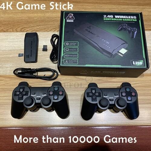 USB Wireless Video Console TV Game Stick 4K Portable Game Console 8 Bit Mini Retro Controller HD Output Dual Handheld Players