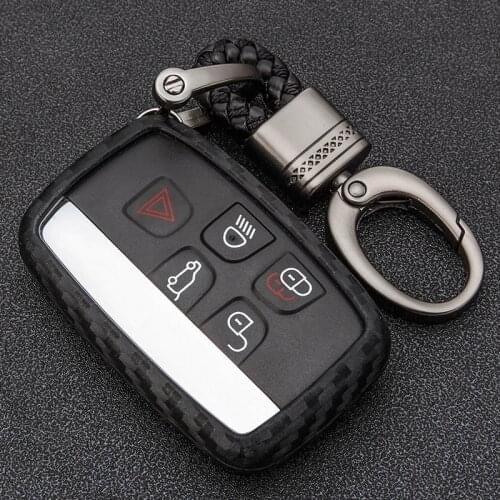 KUKAKEY Car Key Case Cover For Land Rover LR4 LR2 Discovery Rang Rover Sport Evoque For Jaguar XE XJ XJL XF C-X16 V12