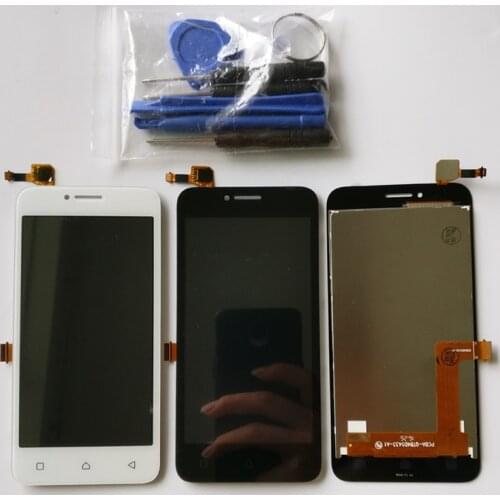 Black 100% New Full LCD DIsplay + Touch Screen Digitizer Assembly Free Tools For Lenovo Vibe B A2016 A2016a40 A2016b30 A2016b31