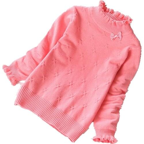 2020 New autumn and winter girls' sweaters cotton fashion children clothing children cotton sweaters 2-14years child