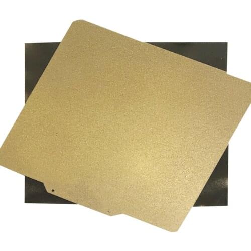 ENERGETIC 180*180mm Kingroon KP3S Double Sided Textured And Smooth PEI Spring Steel Plate Powder Coated With Magnetic Base