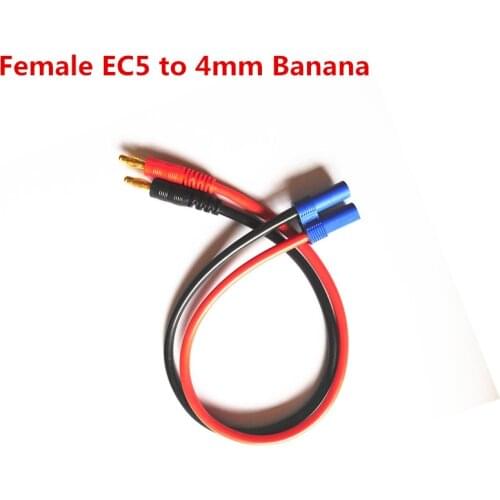 EC5 Female Connector to 4mm Banana Bullet Plug Battery Charger Cable Lead Lipo ESC RC
