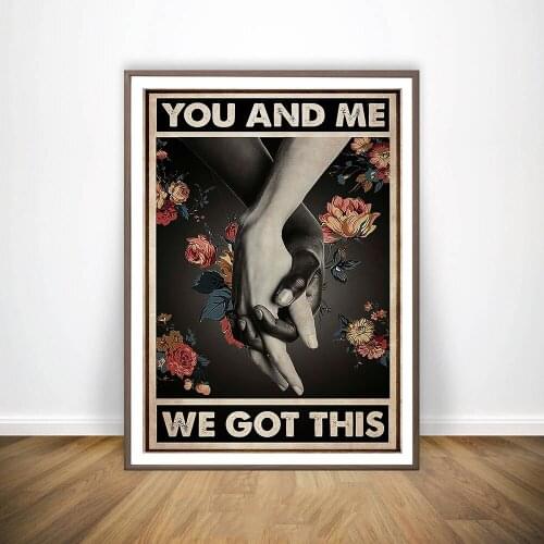 This Quote Black White Hand Home Decor Painting Canvas Print Poster Modern Wall Art Modular Picture Bedroom Background No Frame