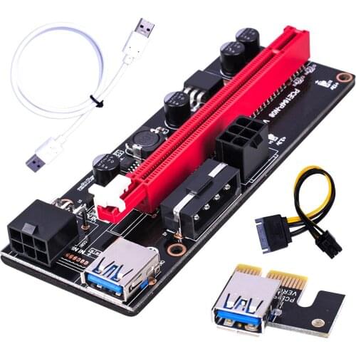 Hot Sale PCI-E Riser 009S 16X Extender PCI-E Riser USB 3.0 Graphics Card Dedicated PCIE Extension Cable Adapter Card