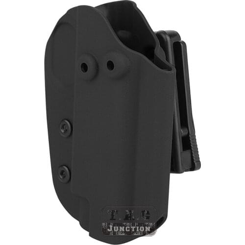 HSG Style OWB Kydex Right Hand Waist Holster For COMP-TAC 1911 Right Hand Tactical Belt Loop Holster With Back Clip Black