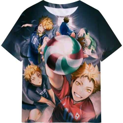 Boys Girls Haikyuu!! 3D Print T Shirts for Children Anime Tshirts Kids Cartoon T-shirts Summer Toddler Short Sleeves Tee Tops