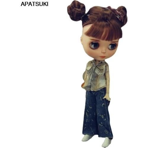 Fashion Doll Clothes Set For Blythe Doll Outfits Short Coat & Mini Skirt For Blyth Doll 1/6 Dolls Accessories Toys For Children