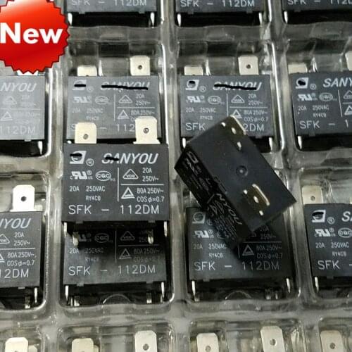 Free Shipping New Relay SFK-112DM 12V 20A for air conditioning Instantaneous current 80A