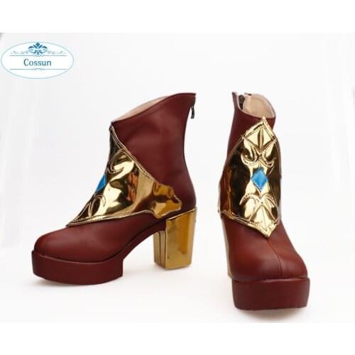 COSSUN Game LOL Seraphine cosplay shoes boots High heels Halloween Carnival KDA all out Cosplay Accessories role play