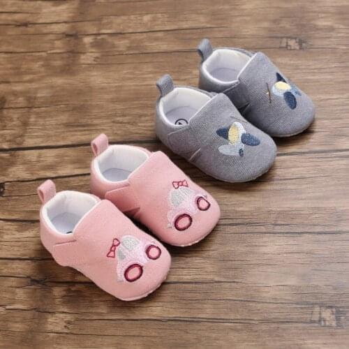 Infant Baby Girl Boy Shoes Cartoon Anti-Slip Soft Sole Hook First Walkers Toddler Infant Baby Girl Kids Shoes 0-18M
