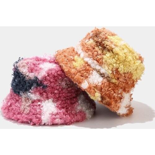 Bucket Hat Fluffy Women Winter Autumn Warm Holiday Outdoor Accessory For Young Lady Teenagers