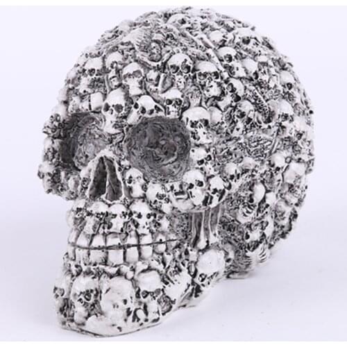QT0005 Vintage Retro Skull Silicone Mould 3D Skull Head Moulds Halloween Soap Mold Candle Molds Handmade for Home Decoration