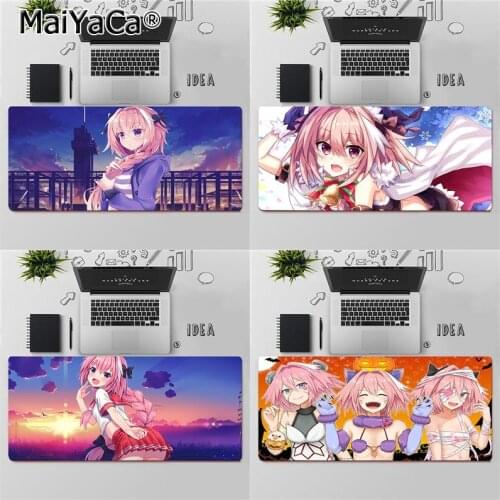 Maiyaca Top Quality Astolfo Anime Fate Apocrypha Rubber PC Computer Gaming mousepad Free Shipping Large Mouse Pad Keyboards Mat