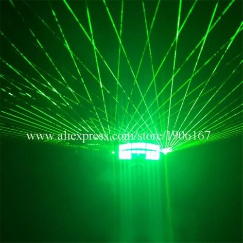 New Design Led Luminous Green Laser Glasses For Christmas Halloween Decoration Laserman Glasses Stage Laser Show Party Supplies