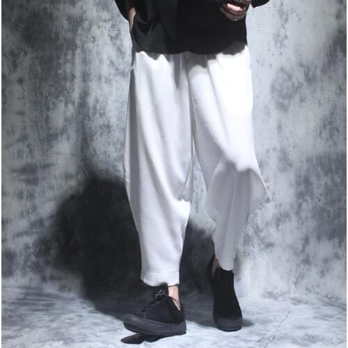 Thin personality fashion Loose vintage harem pants mens trousers pantalones hombre cargo feet pants for men pantalon homme