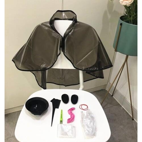 Waterproof Shampoo And Dyeing Shawl Cloth Waterproof Coloring Cloak Released Hairdressing Perm Cloak Tool