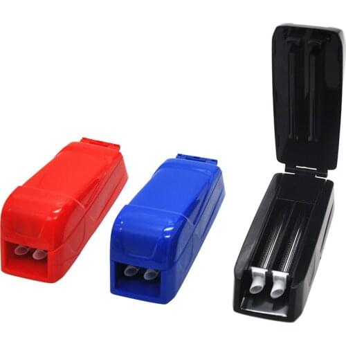 1PC Manual DoubleTubeTobacco Roller Cigarette Rolling Machine for8MM Paper Hand Cigarette Maker RollingTool Smoking Accessories