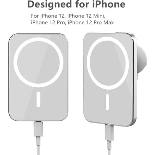 15W Wireless Car Safe Magnetic Charger Airvent Mount Magnet Adsorbable Phone Car Holder For Iphone 12/Pro/Pro Max/Mini