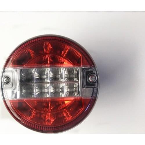 2Pcs Truck LED Tail Light Truck Brake Stop Reversing Lamp Red White Turn Signal Warning Lamp For Car Boat Van Lorry Bus Offroad