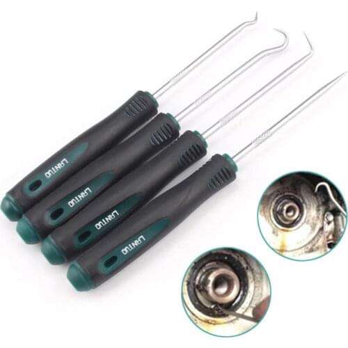 4Pcs Car Auto Vehicle Oil Seal Screwdrivers Set O-Ring Seal Gasket Puller Remover Pick Hooks Tool Seal Gasket Puller Remover