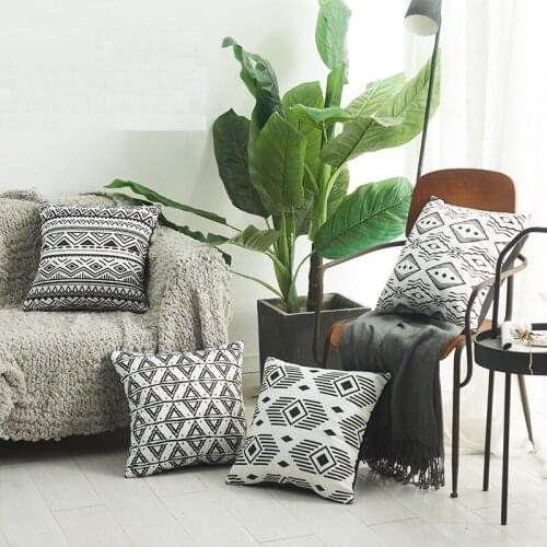 45x45cm Geometric Bohemian Style Pillowcase Home Bedroom Living Room Sofa Cushion Cover Home Decoration
