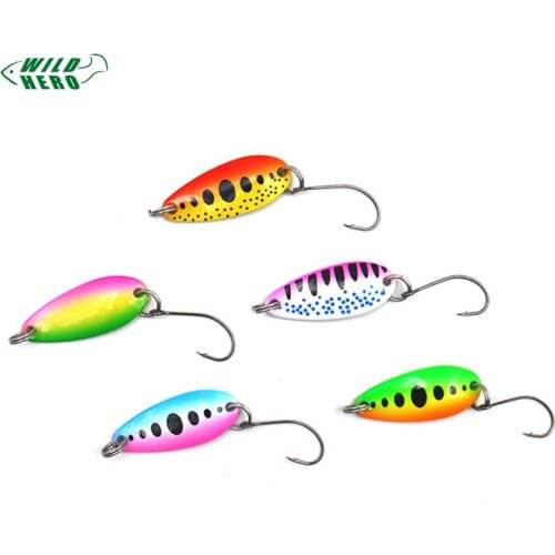 5pcs/lot Multicolor 2g 2.8cm Mini Spoon Lure Hard Bait Spinnerbait Lure Set Isca Artificial Pesca Wobblers Fishing Tackle